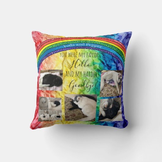 マイハロお気に入りのペット記念撮影装飾用クッション クッション (裏面)