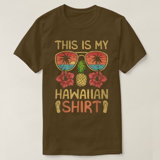 マイハワイ諸島ハワイビーチアロハサマム Tシャツ (デザイン正面)