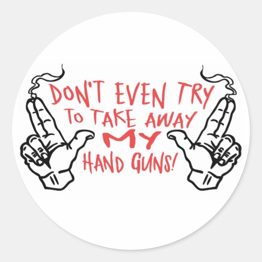 マイハンドガン ラウンドシール (正面)