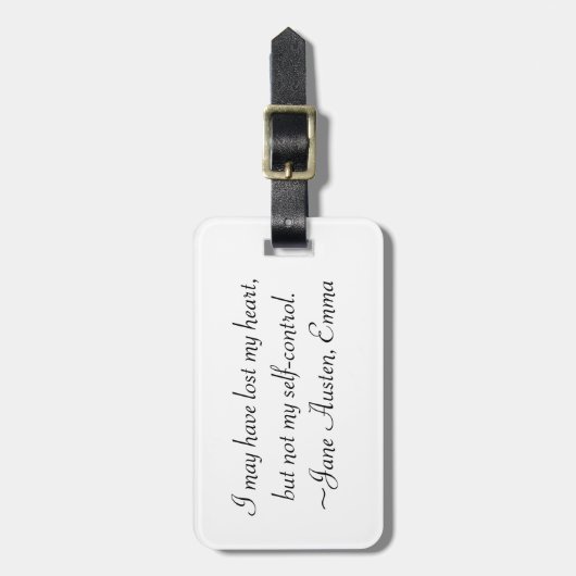 マイハートオーステ失ったンエマ引用文 ラゲッジタグ (正面縦)