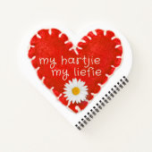 マイハートジエマイライフアップリケハートとデイジー ノートブック (裏面)