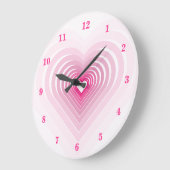 マイハートビート-マイラブ ラージ壁時計 (傾斜)
