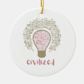 マイハートルクラシックミデザイン文明美術 セラミックオーナメント (正面)