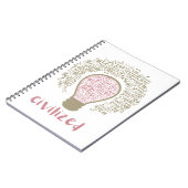 マイハートルクラシックミデザイン文明美術 ノートブック (左側)