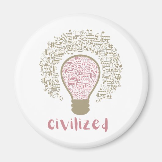 マイハートルクラシックミデザイン文明美術 マグネット (正面)