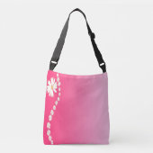 マイハート白い花 クロスボディバッグ (正面)