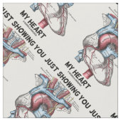 マイハート解剖学ハート ファブリック (クローズアップ)