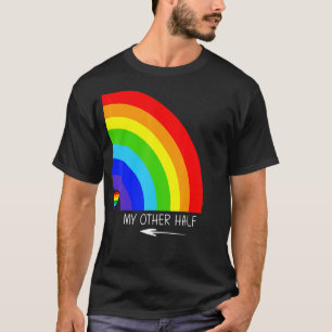 マイハーフゲイカップルレインボープライドクールLgbt Tシャツ