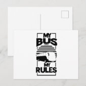 マイバおもしろいス・マイ・ルールズ・バス・ドライバー ポストカード (正面/裏面)
