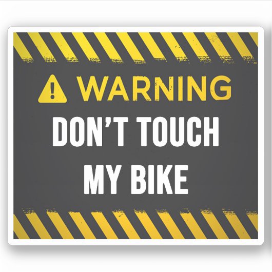 マイバイクをTouchしない シール (正面)