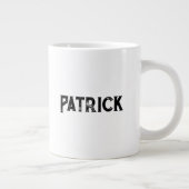 マイバイクOKおもしろいサイクリングマウンテンバイクもしくは自転車に乗る人名の追加 ジャンボコーヒーマグカップ (右)