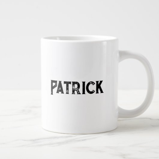 マイバイクOKおもしろいサイクリングマウンテンバイクもしくは自転車に乗る人名の追加 ジャンボコーヒーマグカップ (右)