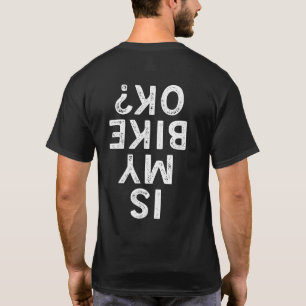 マイバイクOKおもしろいサイクリングマウンテンバイクもしくは自転車に乗る人 Tシャツ
