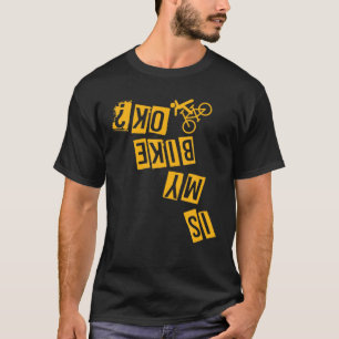 マイバイクOKスタントダウンヒルサイクリング自転車リッド Tシャツ