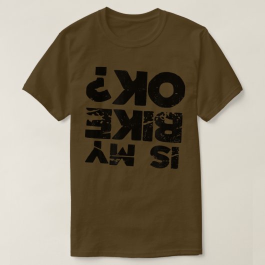 マイバイクOKデザインバイクもしくは自転車に乗る人 Tシャツ (デザイン正面)