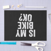 マイバイクOKバイクダーおもしろいトバイクバイクもしくは自転車に乗る人 薄葉紙 (クラフト)