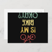 マイバイクOKレトロ自転車駆動ヴィンテージ ポストカード (正面/裏面)