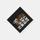 マイバイクOK MTBバイクもしくは自転車に乗る人自転車サイクリングBMXギフト スタンダードカクテルナプキン (角)