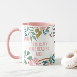 マイバイブル読のフローラ抽象芸術名前をカスタムする マグカップ