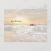 『マイバイブル』サンセットビーチのキリスト教詩 シーズンポストカード (裏面)