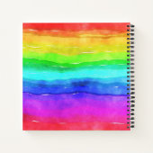 マイバケットリスト|水彩虹 |カスタム ノートブック (裏面)