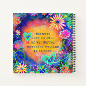 マイバケット一覧かわいらしフローラカスタマイズ ノートブック (裏面)