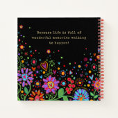 マイバケット一覧フラワーブックおもしろいフローラ カラフル ノートブック (裏面)