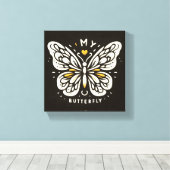 マイバタフライキャンバスウォールアート キャンバスプリント (インサイチュ (ウッドフロア))