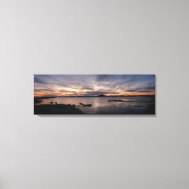マイバタン湖サンセットパノラマ キャンバスプリント