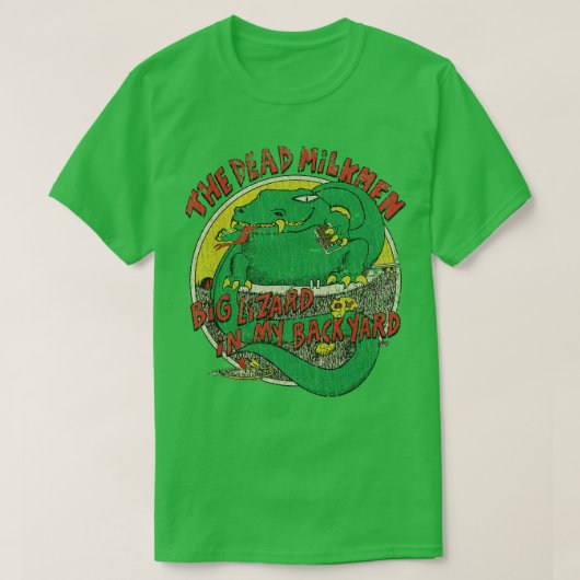 マイバックヤードの大きなトカゲ1985 Tシャツ (デザイン正面)