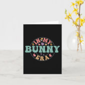 マイバニーエラグルービーハッピーイースターデイウサギ カード (黄色い花)