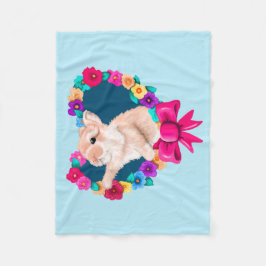 マイバニーバレンタイン フリースブランケット