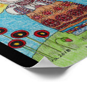 マイババザサンウクライナフォークアート ポスター (角)