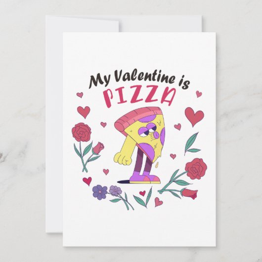 マイバレンタインはピザ招待状 シーズンカード (正面)