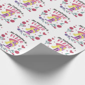 マイバレンタインはピザ招待状 ラッピングペーパー (角)