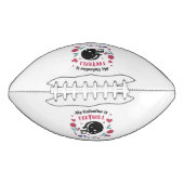 マイバレンタインサッカー招待状はがきT-Shi アメリカンフットボール (正面)