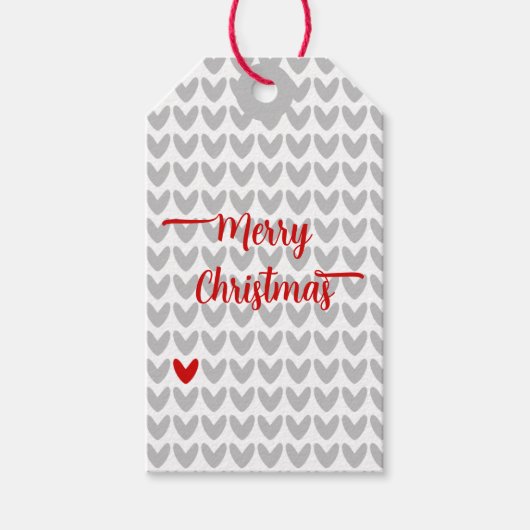 マイバレンタインニットハート ギフトタグ (正面)