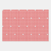 マイバレンタインニットハート ラッピングペーパーシート (正面)