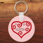 マイバレンタインハート キーホルダー (正面)