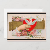 マイバレンタインヴィンテージの鳩レター シーズンポストカード (正面/裏面)