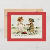 マイバレンタインヴィンテージ再生はがき シーズンポストカード (正面/裏面)