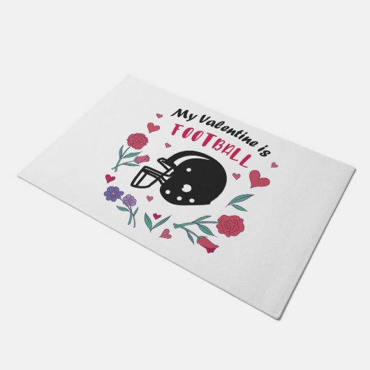 マイバレンタイン招待状はがき ドアマット (アングル)