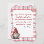 マイバレンタイン格言 – バレンティンズデイフラットカード シーズンカード (裏面)