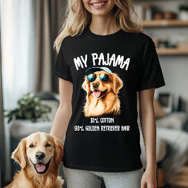 マイパジャマ – 10%コットン、90%ゴールデンレトリーブヘア Tシャツ
