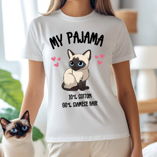 マイパジャマ – 10%コットン、90%シャム毛 Tシャツ
