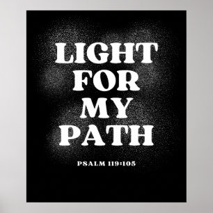 マイパスのライト – Psalm 119:105 ポスター