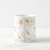 マイパスソーバーマグ金ゴールド花模様 コーヒーマグカップ (中央)