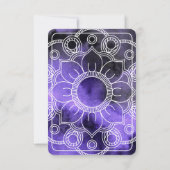 マイパスパープルウォーターカラー確認カード 招待状 (裏面)