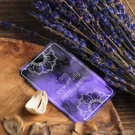 マイパスパープルウォーターカラー確認カード 招待状