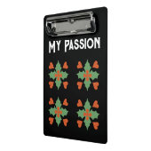 マイパッションホワイトカラーカスタム文字マレーフォント ミニクリップボード (アングル2)